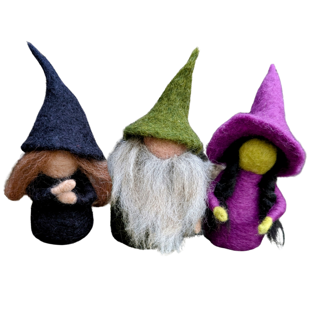 witches and wizards needle felt